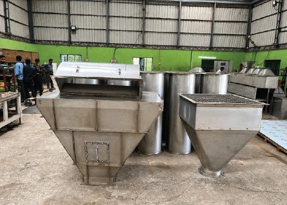 Heavy-duty mild steel structural profiling and CNC bending machinery at Shrinath Fabricators